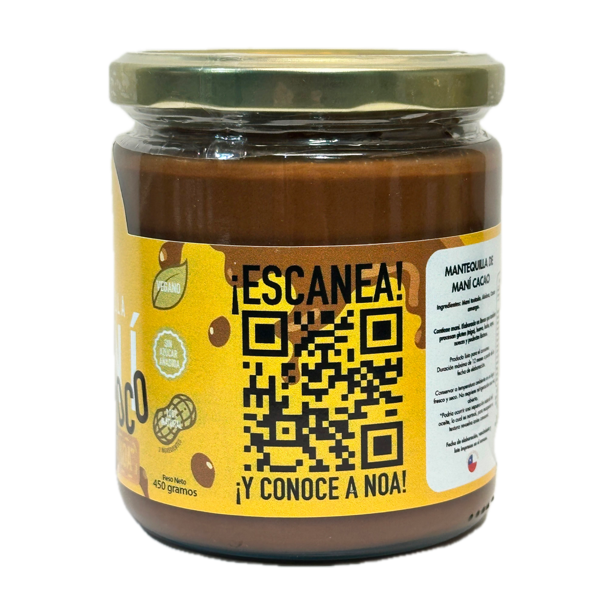 Mantequilla de Maní Choco 450 g