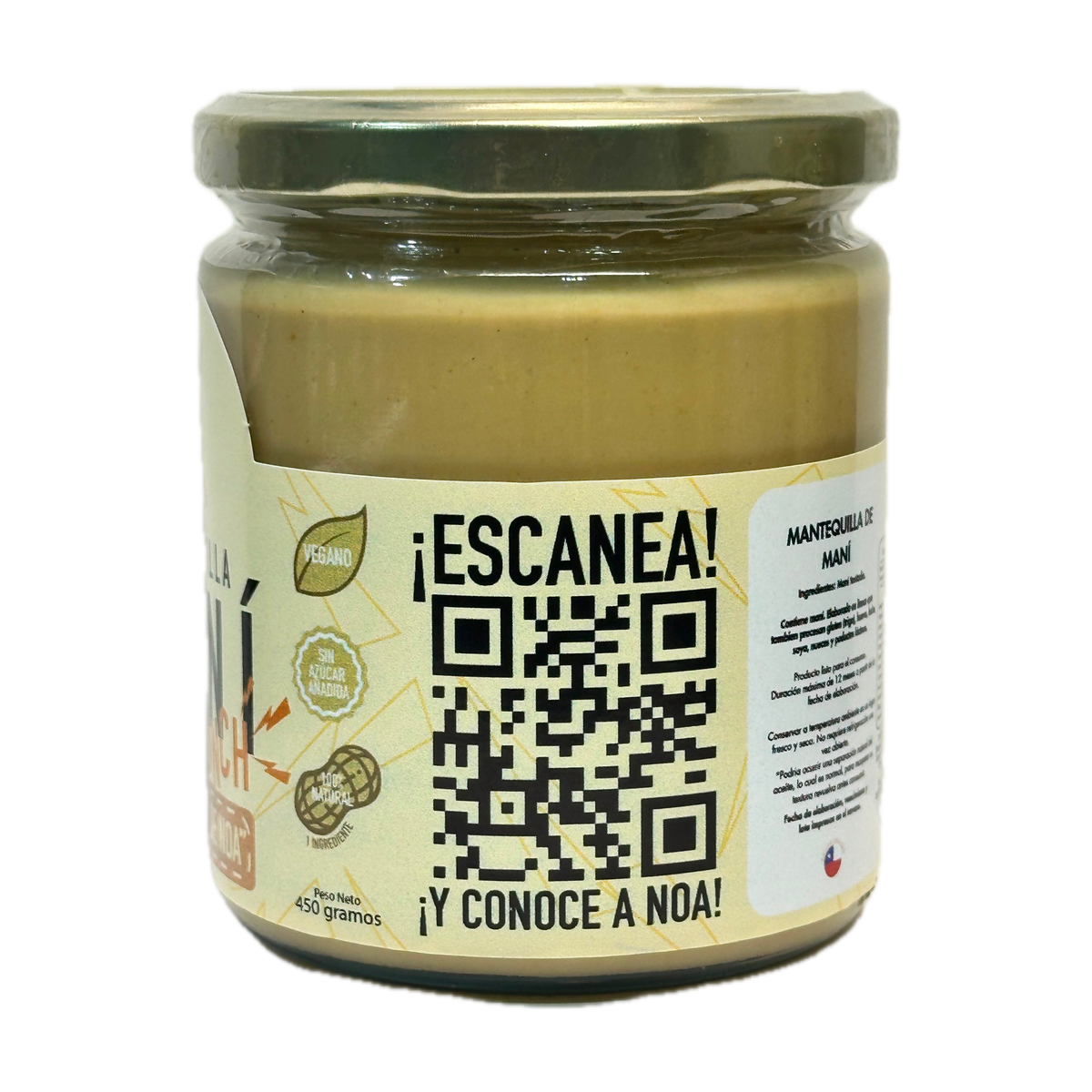 Mantequilla de Maní Crunch 450 g